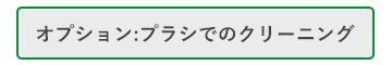 ブラシでのクリーニング